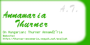 annamaria thurner business card